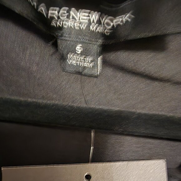 NWT | Marc New York | Black Cotton-Poly‎ Blend Knit Top | Lace Trim | Small - Picture 3 of 7